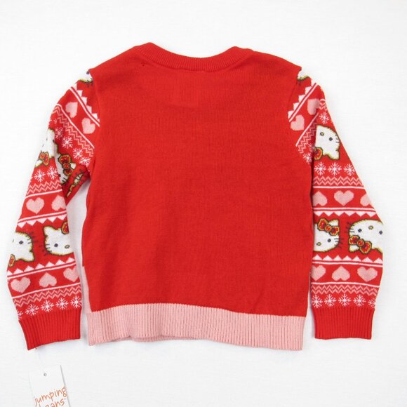 Hello Kitty Sanrio Jumping Beans Argyle Christmas Sweater Toddler Girl's Size 4 - Picture 5 of 10